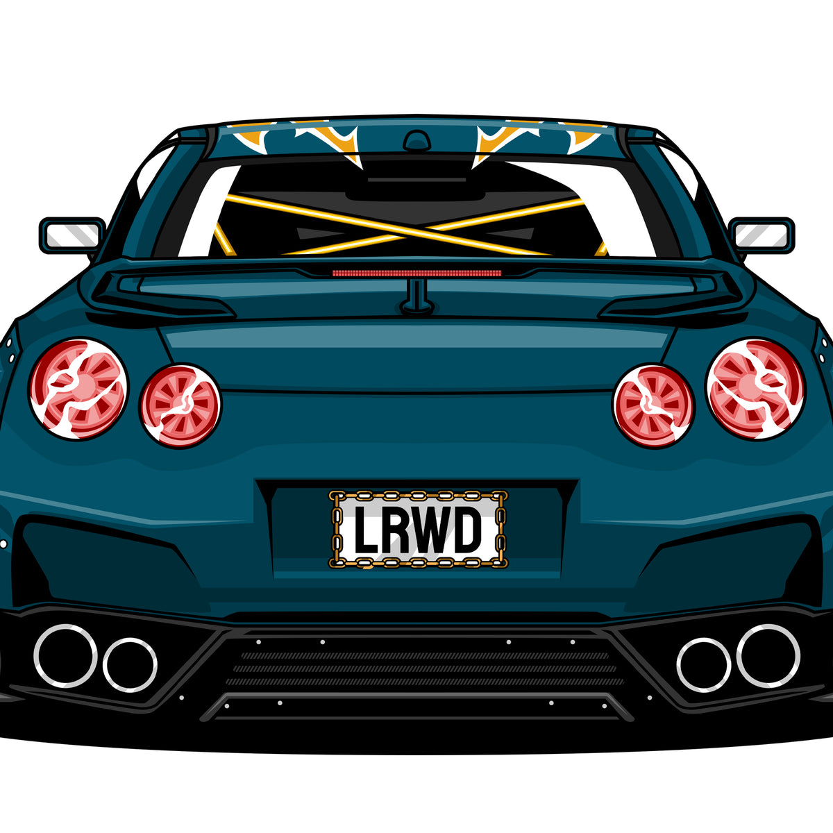 GTR R35 Mini Sticker Decal