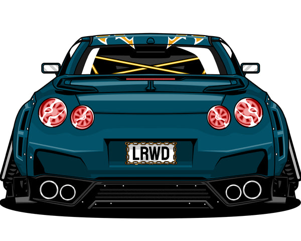 GTR R35 Mini Sticker Decal