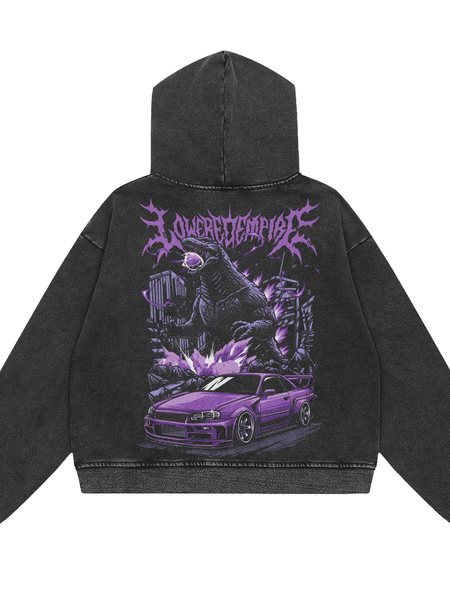 Skyline Acid Wash Premium Hoodie