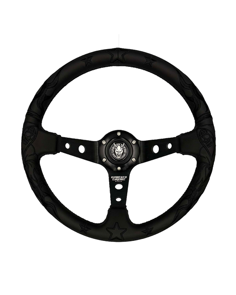 The Black Reaper Steering Wheel Premium Leather