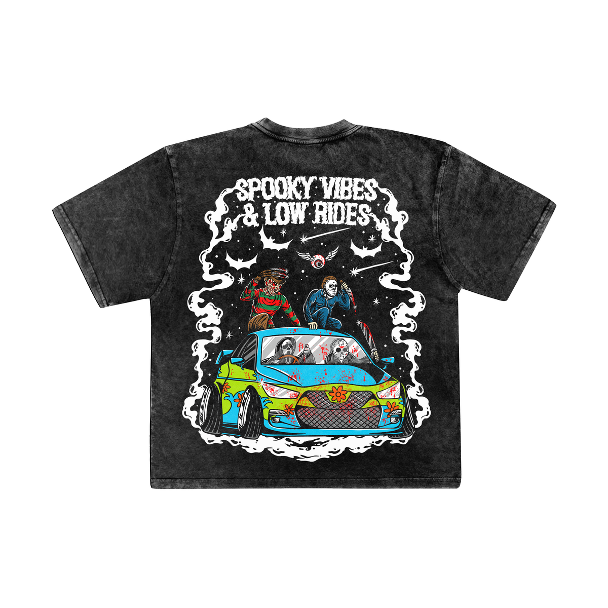 Spooky Vibes And Low Rides Tee