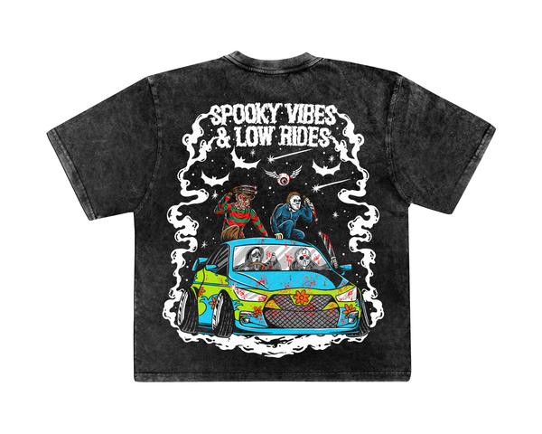 Spooky Vibes And Low Rides Tee