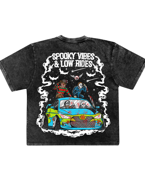 Spooky Vibes And Low Rides Tee