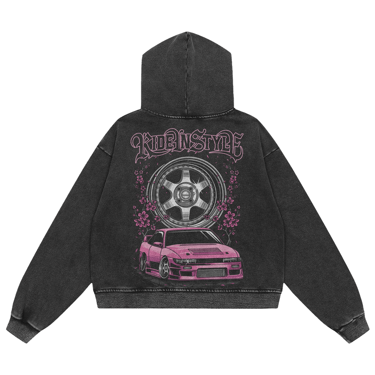Ride In Style Acid Wash Premium Hoodie