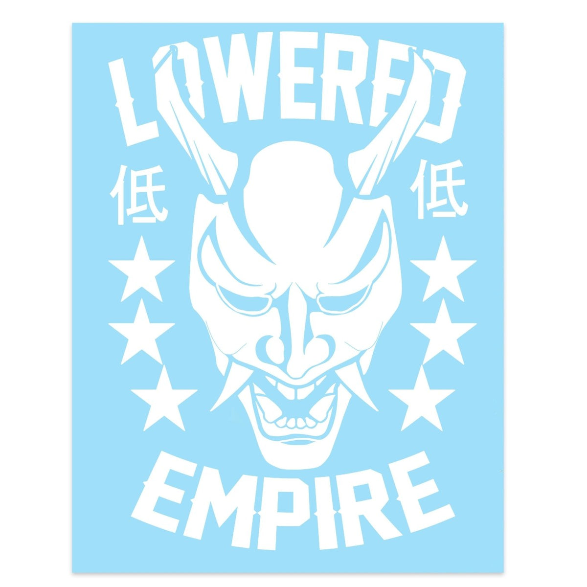 12" Lowered Empire Oni Mask Decal - Loweredempire