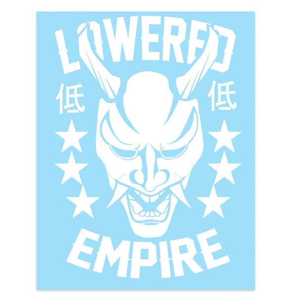 12" Lowered Empire Oni Mask Decal - Loweredempire