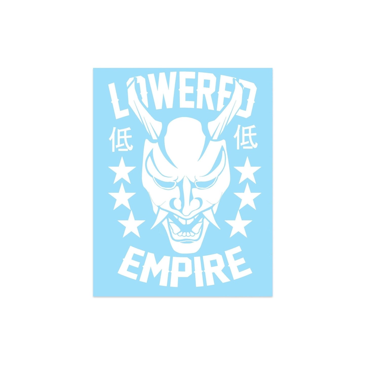 12" Lowered Empire Oni Mask Decal - Loweredempire