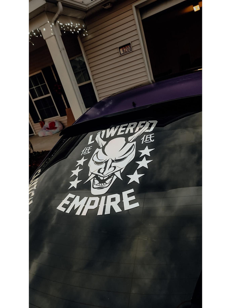 12" Lowered Empire Oni Mask Decal - Loweredempire