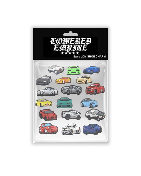 18PC Croc JDM Lowered Empire Charms - Loweredempire