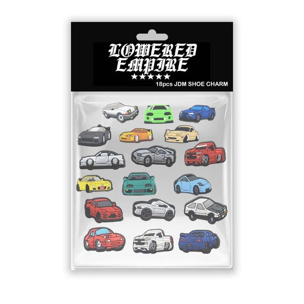 18PC Croc JDM Lowered Empire Charms - Loweredempire
