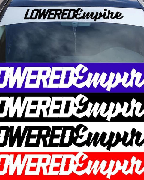 32" Lowered Empire Windsheild Banner - Loweredempire