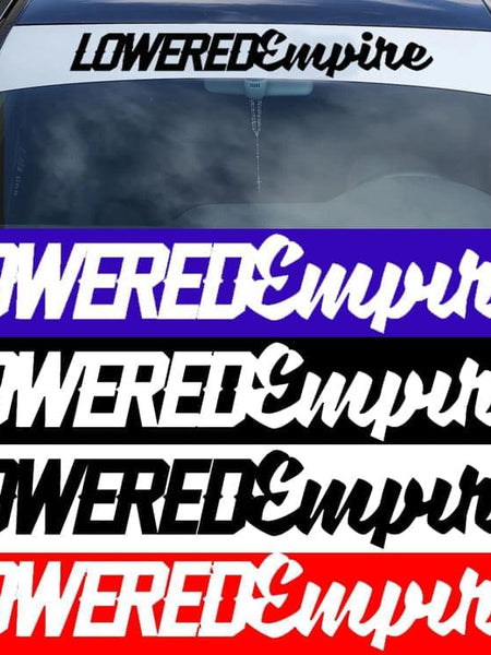 32" Lowered Empire Windsheild Banner - Loweredempire