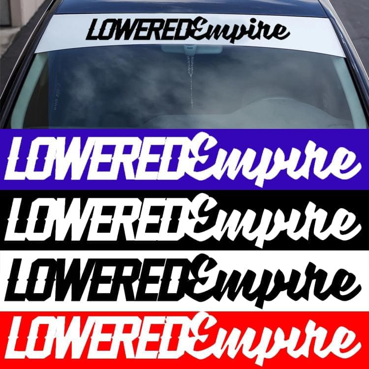 32" Lowered Empire Windsheild Banner - Loweredempire