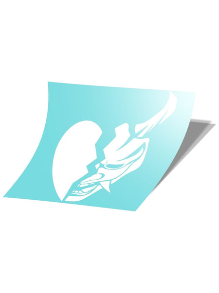 5" Broken Heart Oni Mask Decal Pack of 2 - Loweredempire