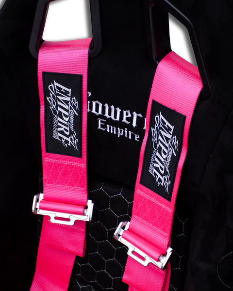 Lowered Empire Flamed Harness Belt- Pink