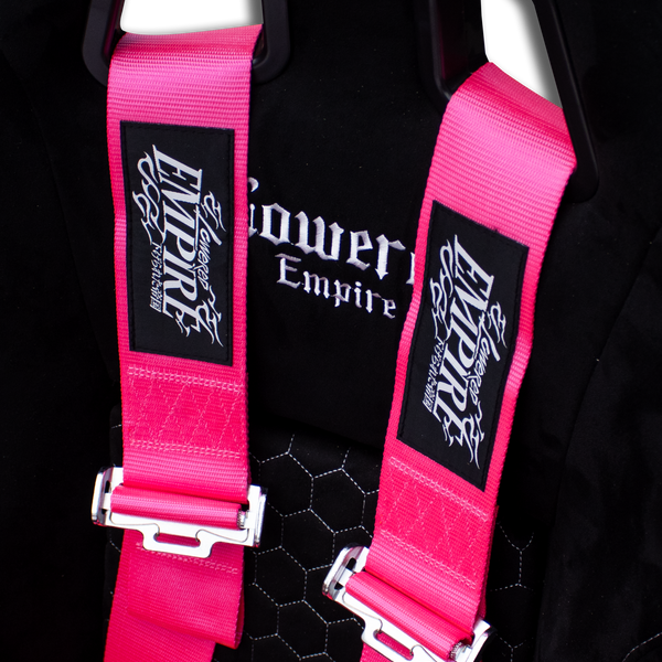 Lowered Empire Flamed Harness Belt- Pink