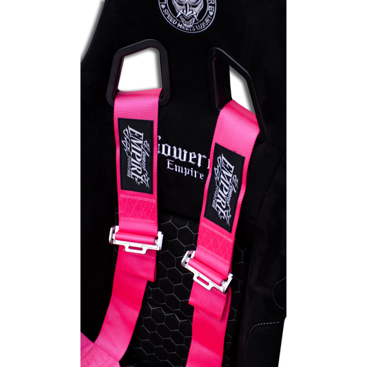 Lowered Empire Flamed Harness Belt- Pink-