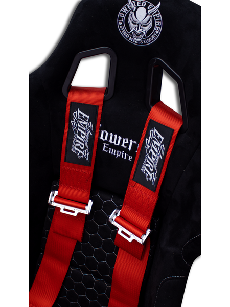 Lowered Empire Flamed Harness Belt- Red