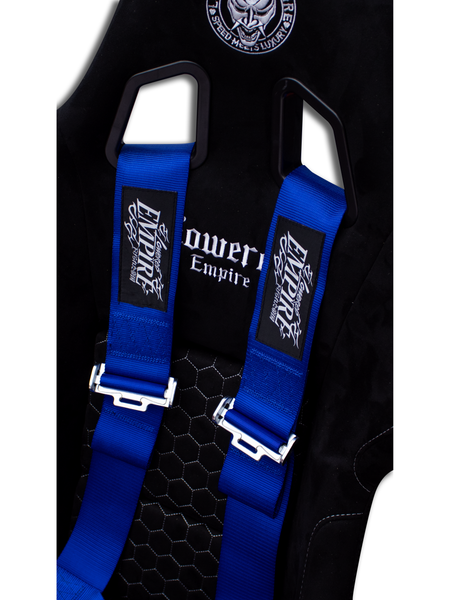 Lowered Empire Flamed Harness Belt- Blue