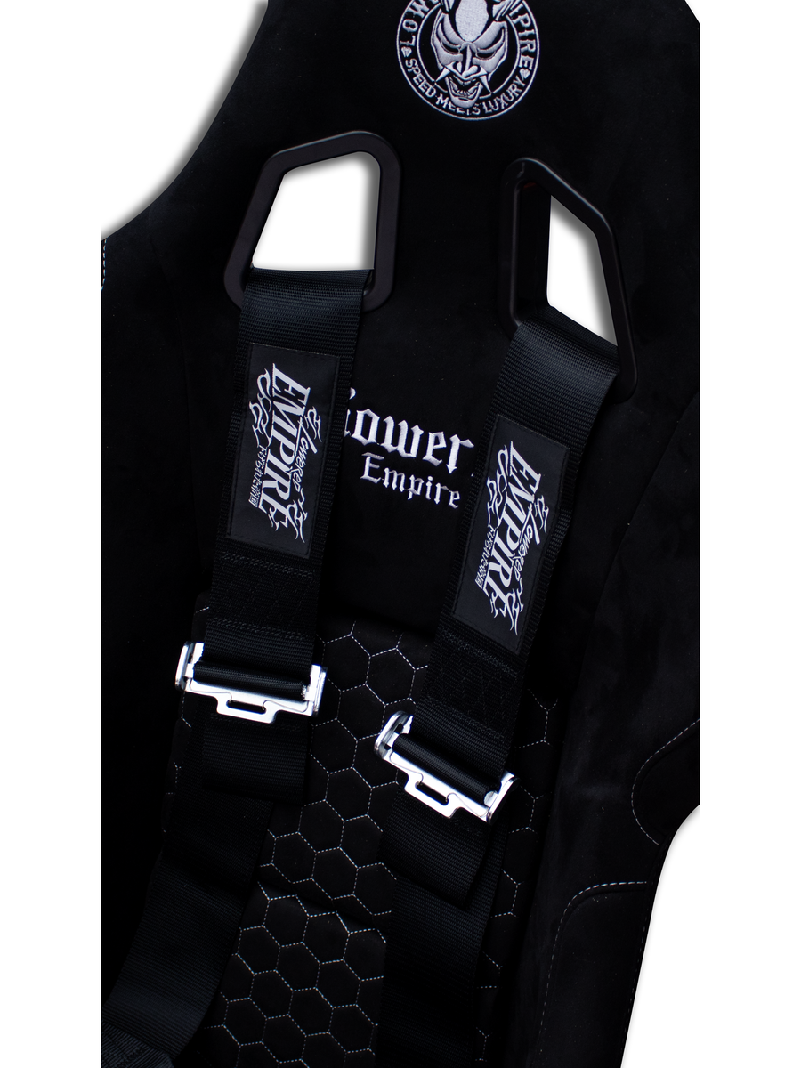 Black Lowered Empire Flamed Harness Belt