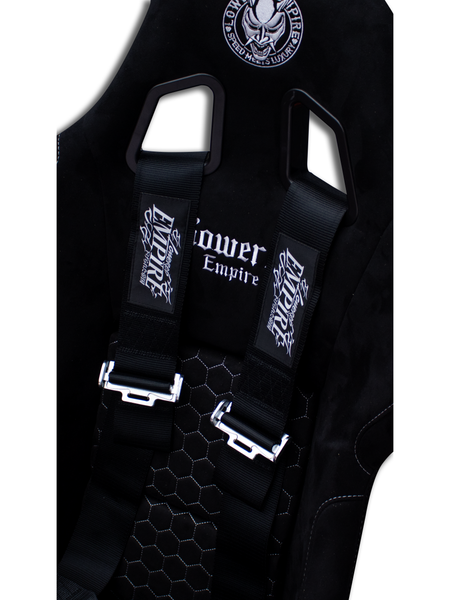 Black Lowered Empire Flamed Harness Belt