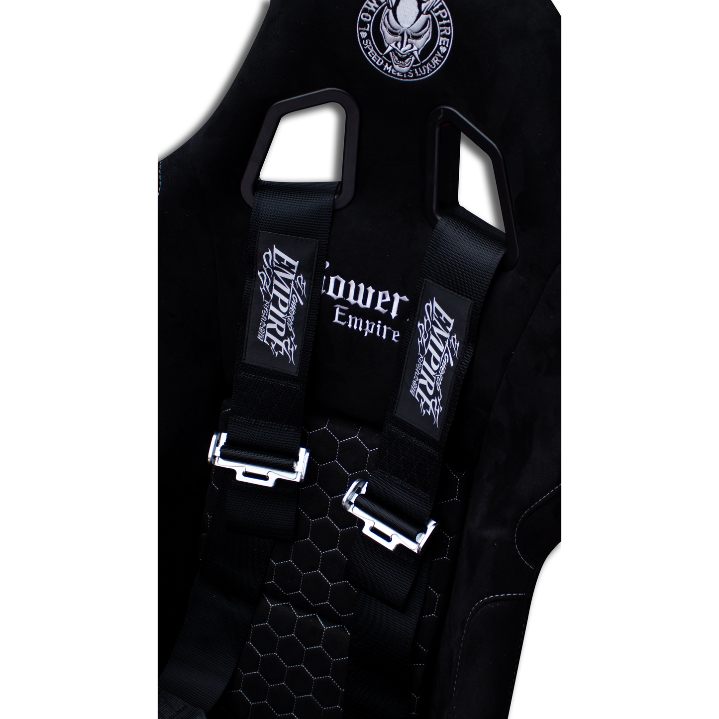 Black Lowered Empire Flamed Harness Belt