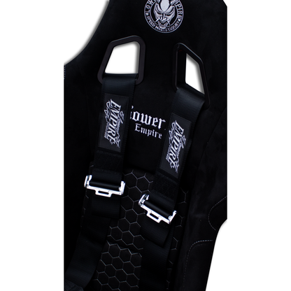 Black Lowered Empire Flamed Harness Belt