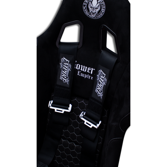 Black Lowered Empire Flamed Harness Belt