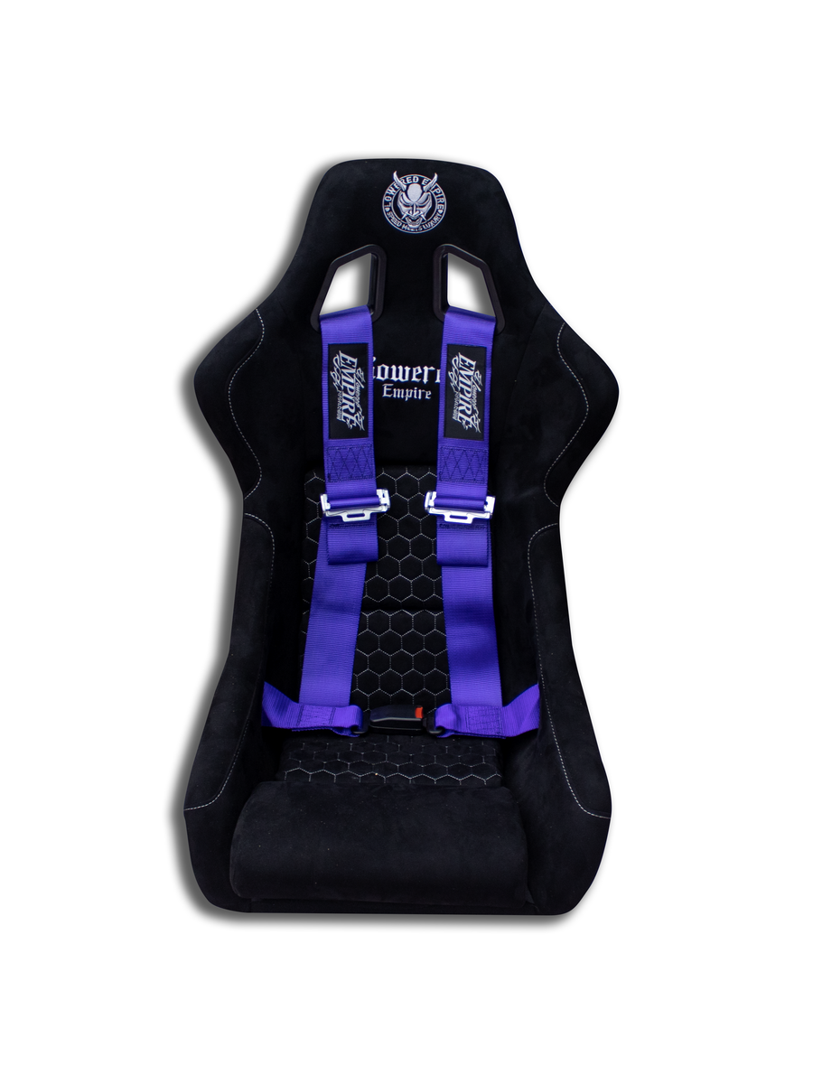 Lowered Empire Flamed Harness Belt- Purple