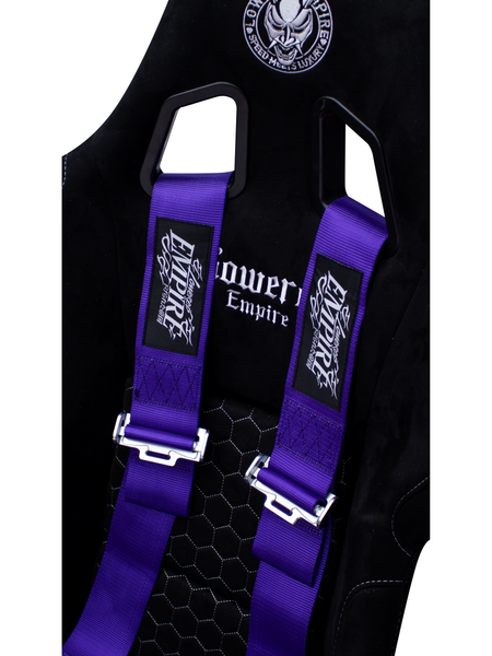Lowered Empire Flamed Harness Belt- Purple