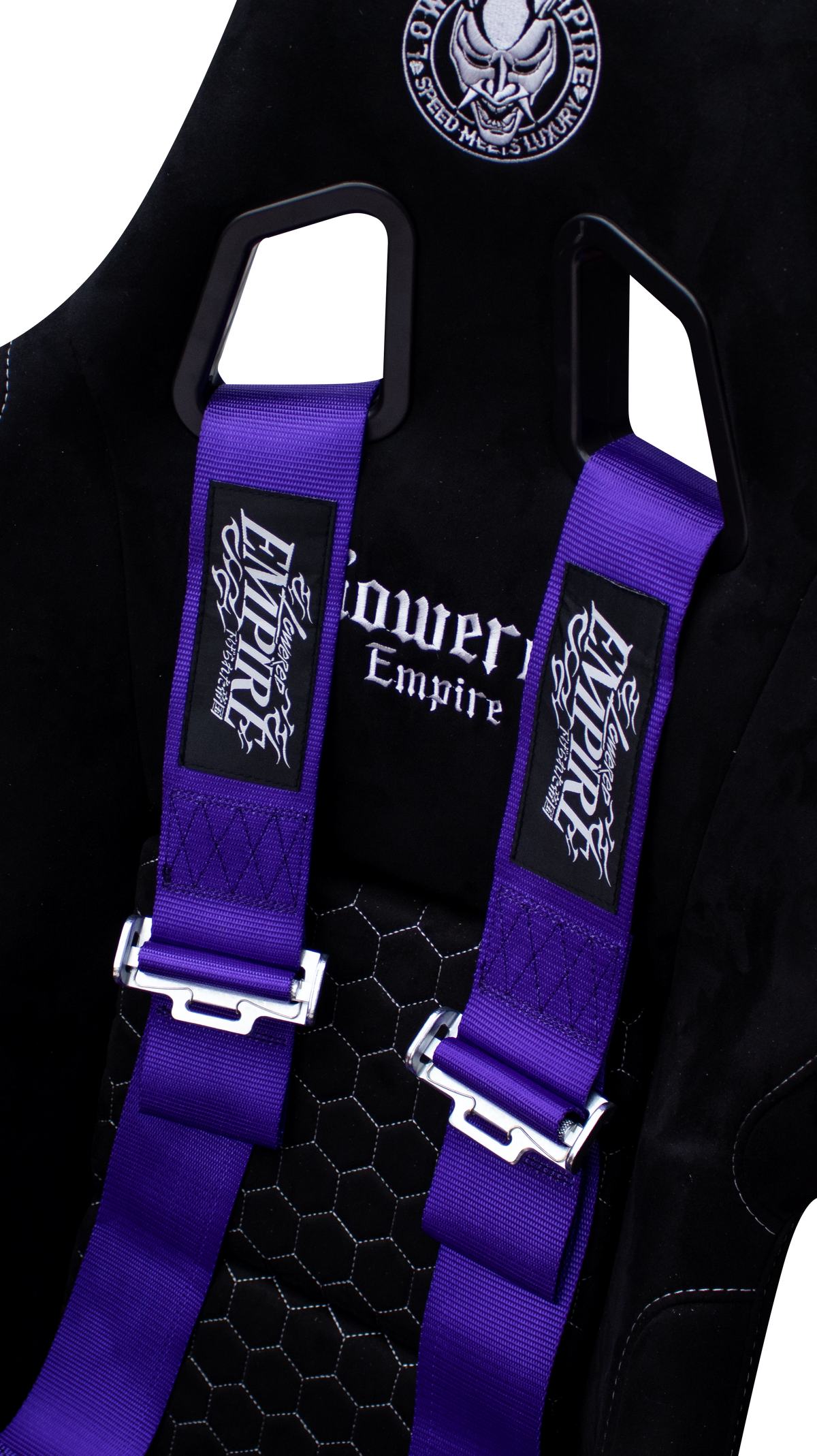 Lowered Empire Flamed Harness Belt- Purple- PRE ORDER