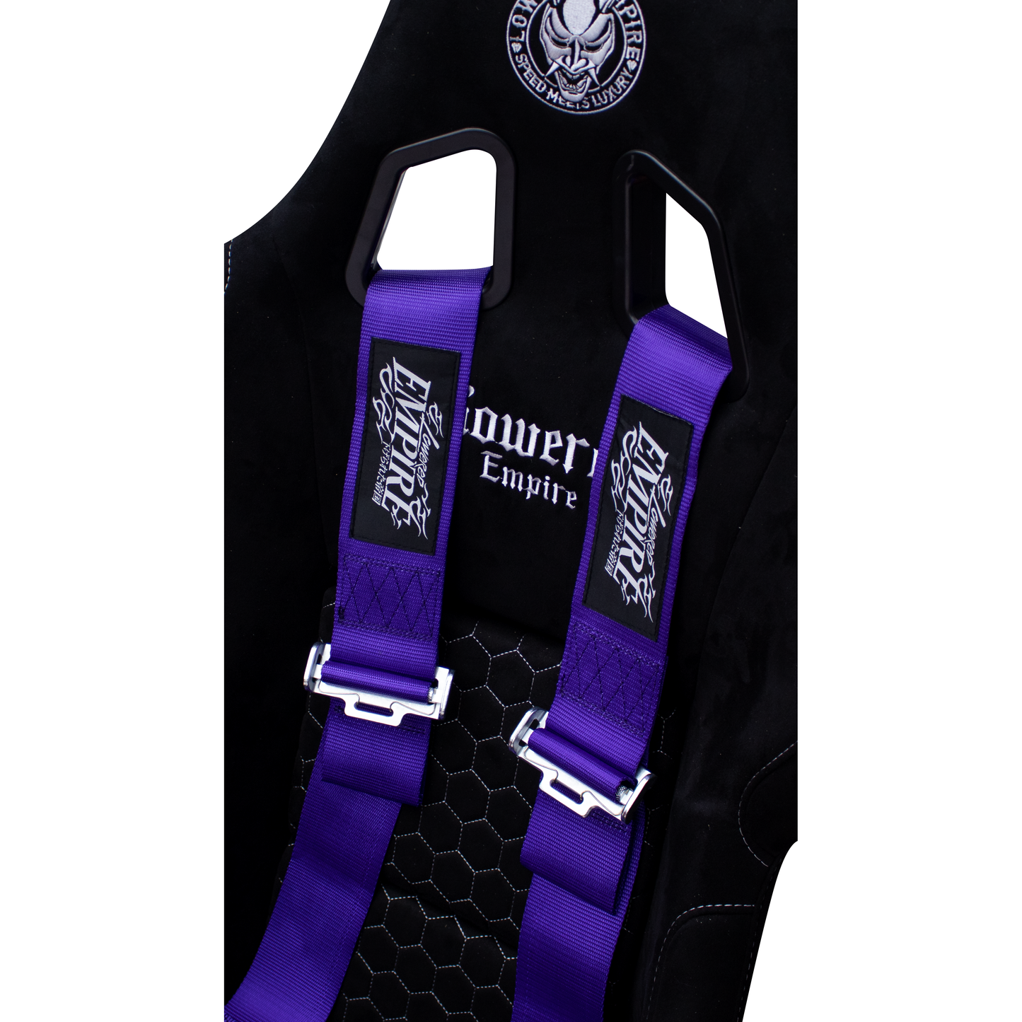 Lowered Empire Flamed Harness Belt- Purple