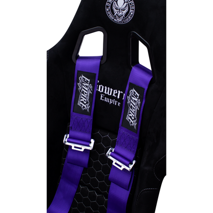 Lowered Empire Flamed Harness Belt- Purple