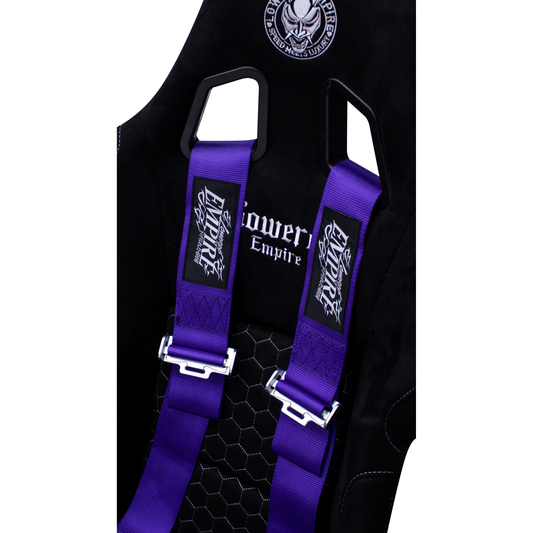 Lowered Empire Flamed Harness Belt- Purple