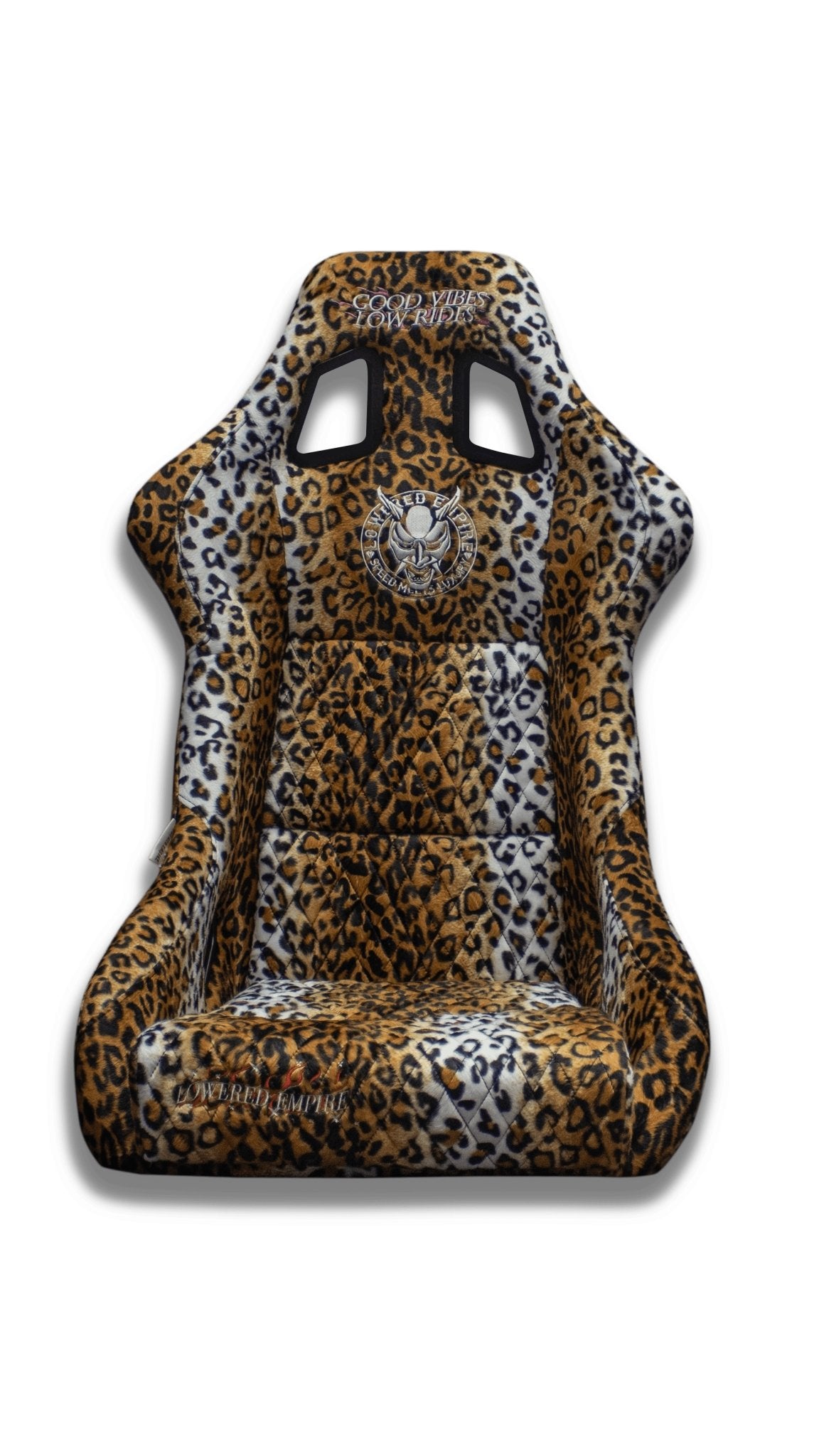 Cheetah Print Lowered Empire Bucket Seats Single - Loweredempire