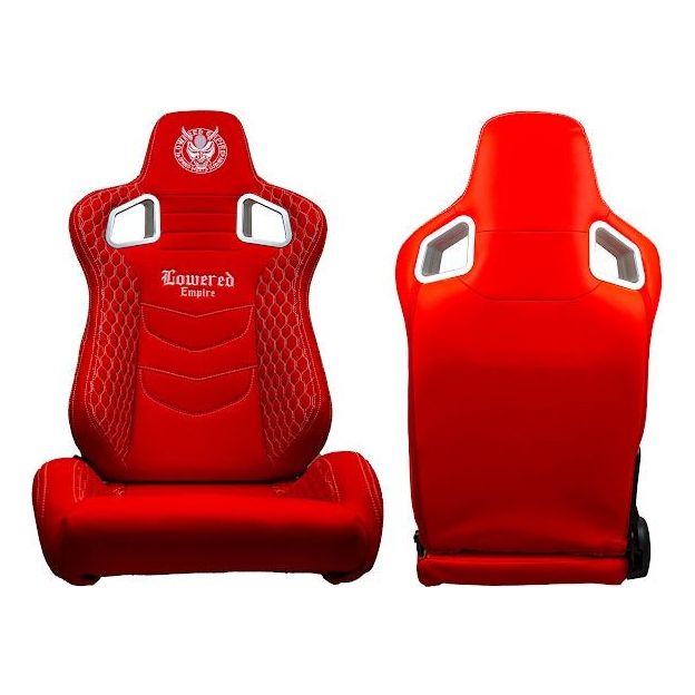 Custom Reclinable Lowered Empire Racing Seats Pair Driver & Passenger Pair - Loweredempire