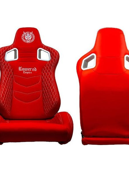 Custom Reclinable Lowered Empire Racing Seats Pair Driver & Passenger Pair - Loweredempire