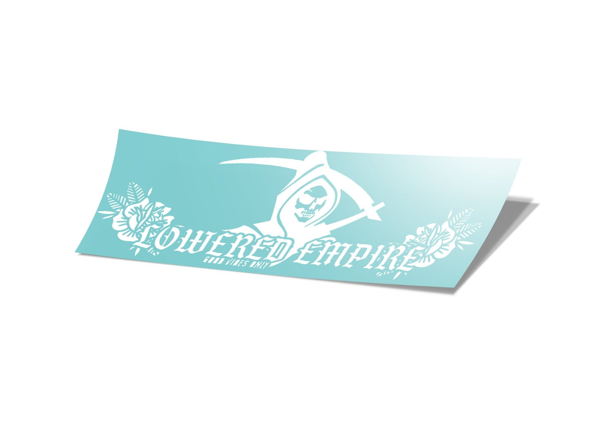 Grim Reaper Rose Traditional Banner 24” - Loweredempire