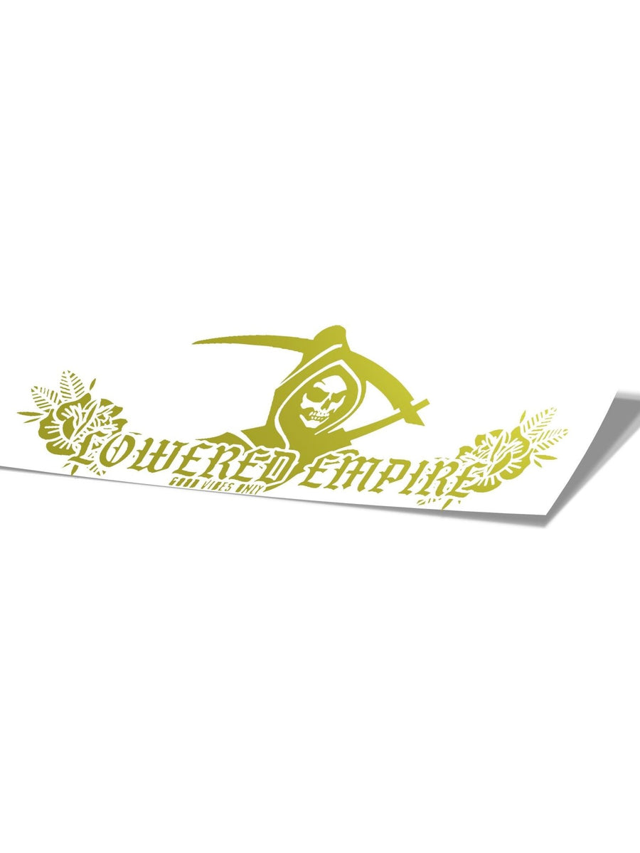 Grim Reaper Rose Traditional Banner 24” - Loweredempire