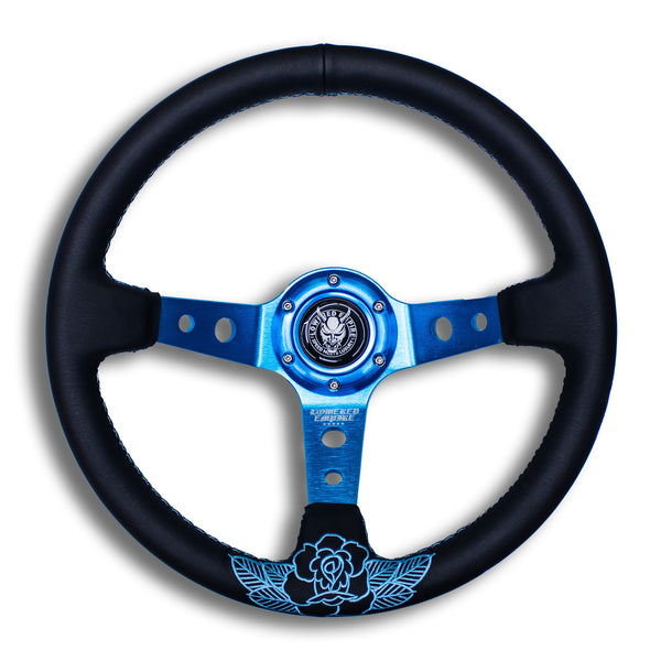 Teal Blue Rose Steering Premium Pre Orders Ship 3.8.24
