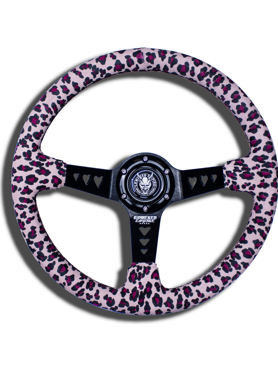 Pink Cheetah Hearts Lowered Empire Wheel