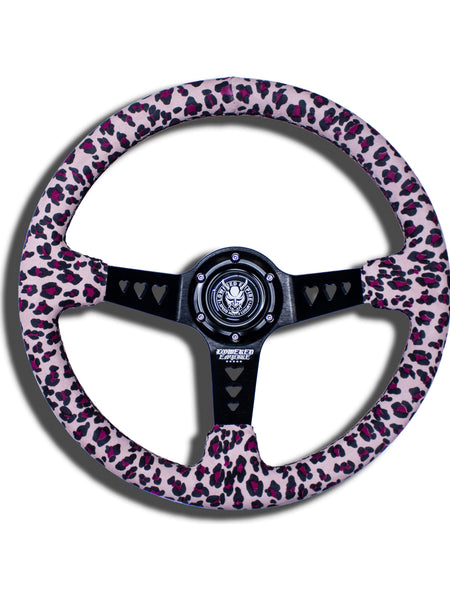 Pink Cheetah Hearts Lowered Empire Wheel