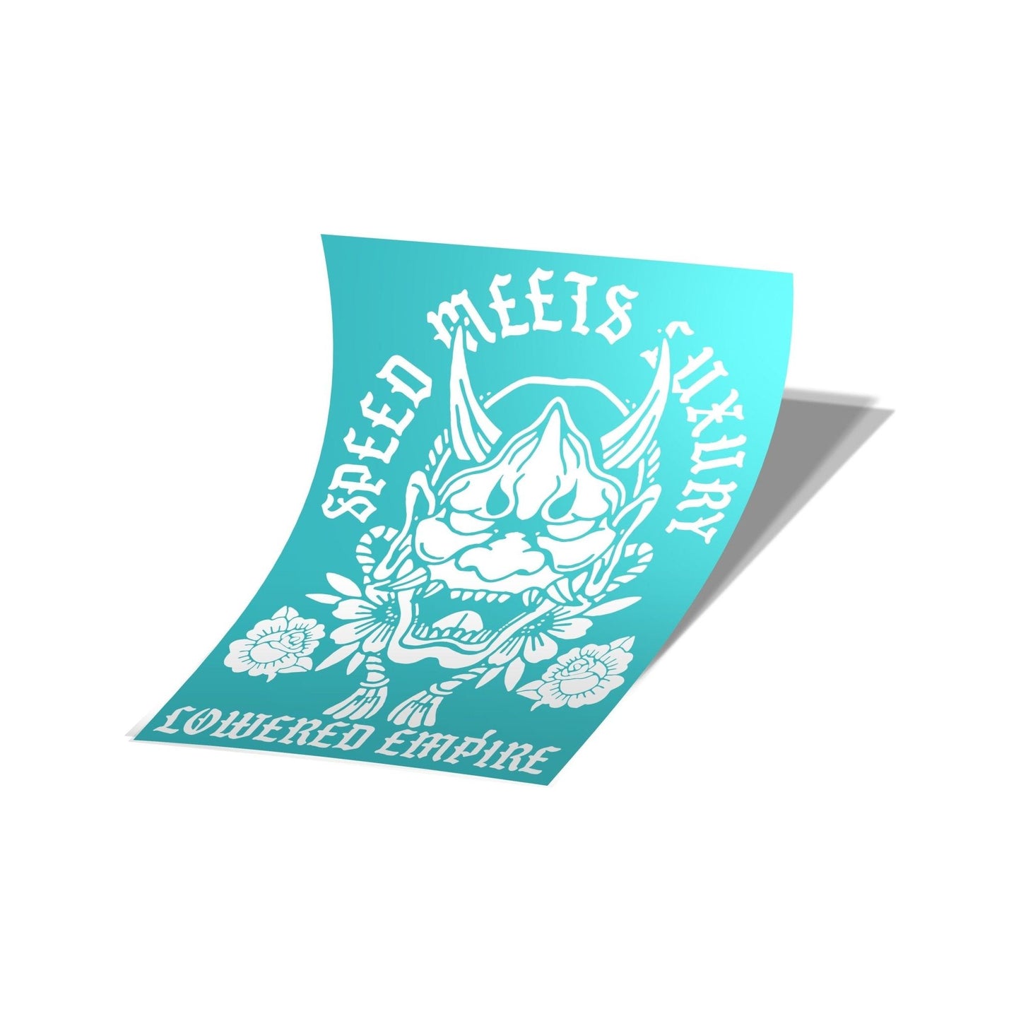 Lowered Empire Hannya Rear Windshield Banner ( Different Sizes) - Loweredempire