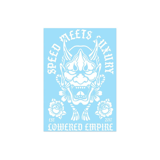Lowered Empire Hannya Rear Windshield Banner ( Different Sizes) - Loweredempire