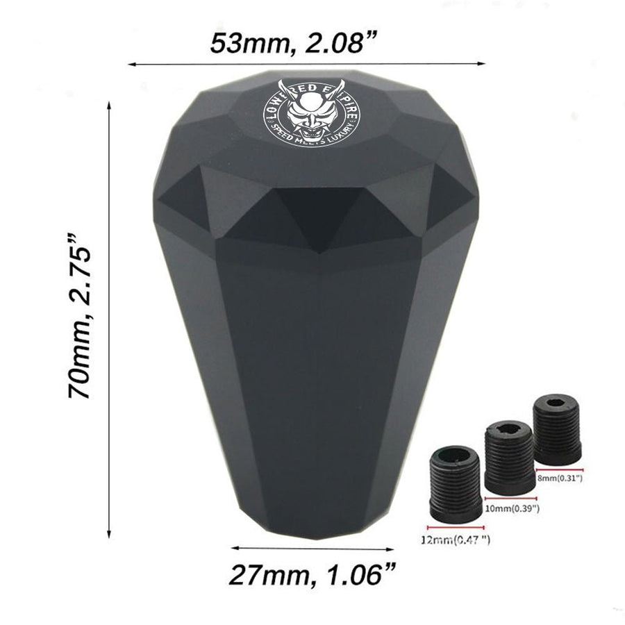 Lowered Empire Logo Diamond Shifter knob Universal - Loweredempire