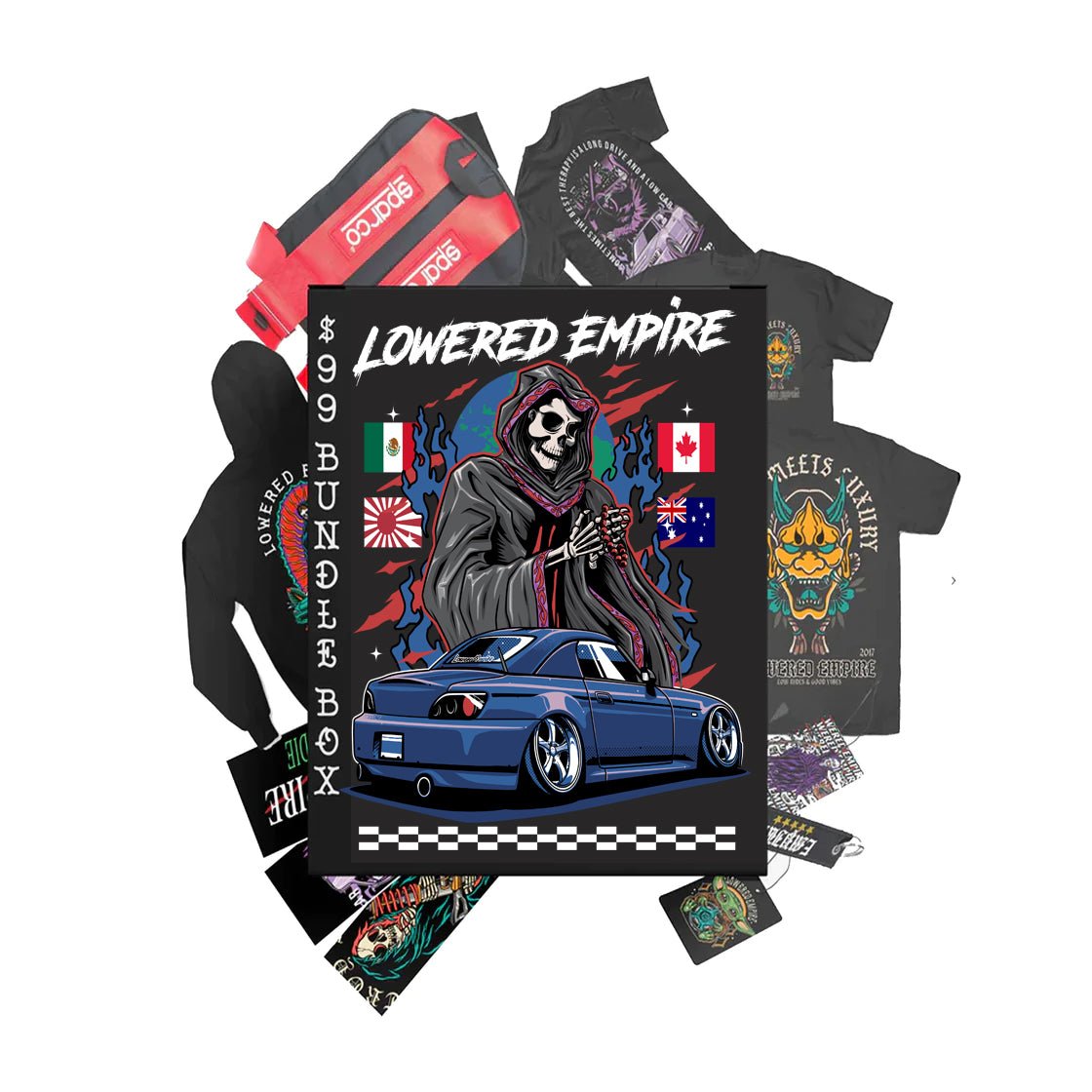 LOWERED EMPIRE MYSTERY BOX - 10 ITEMS FOR $99! No Coupon Codes allowed. - Loweredempire