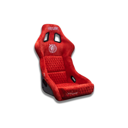 Red Lowered Empire Bucket Seats Single - Loweredempire