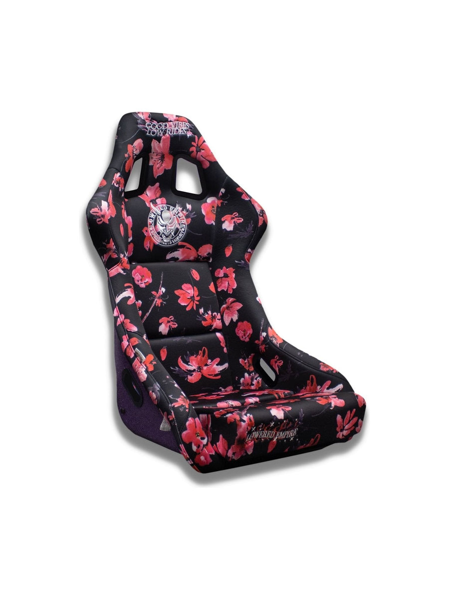 Sakura Flowers Lowered Empire Bucket Seats Single - Loweredempire