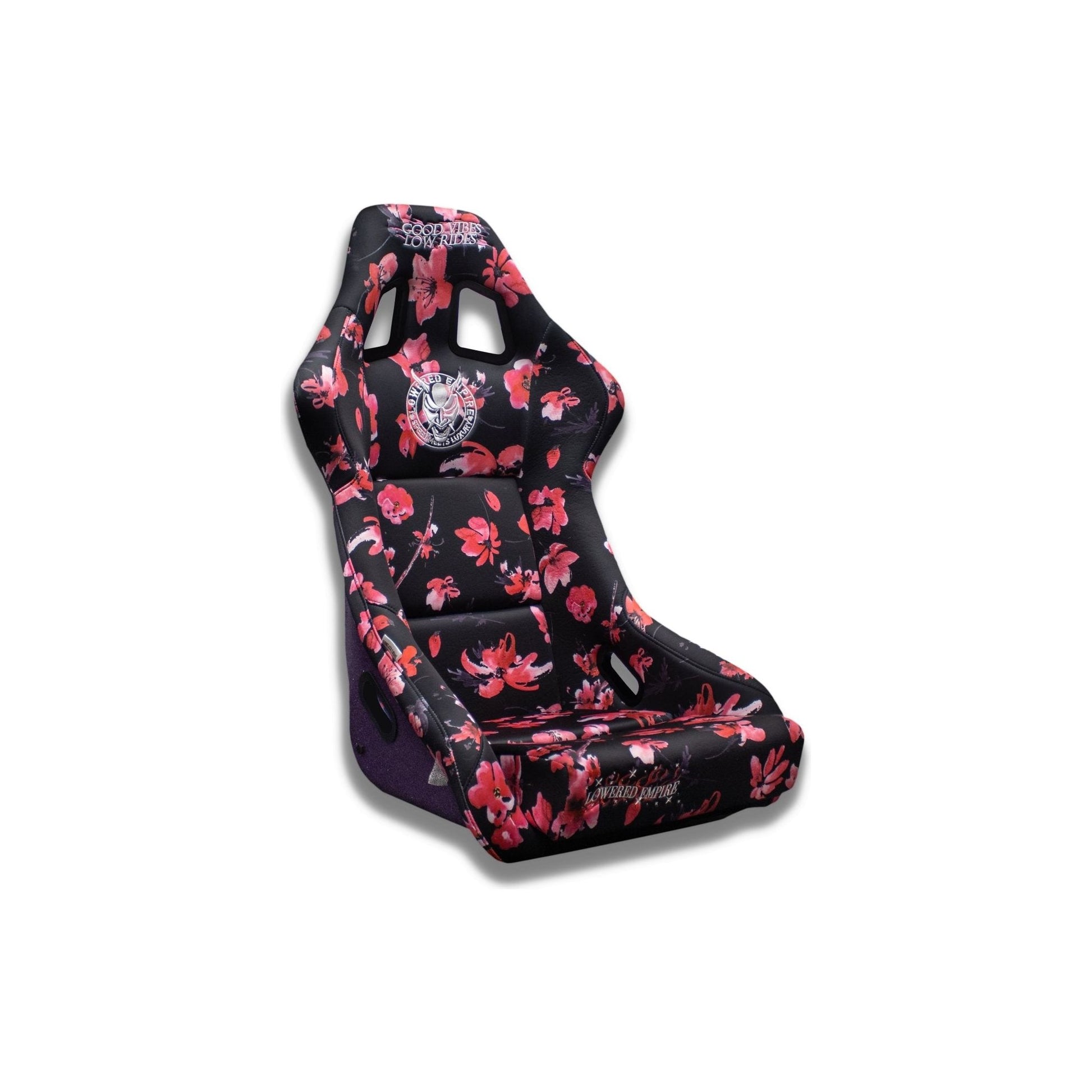 Sakura Flowers Lowered Empire Bucket Seats Single - Loweredempire