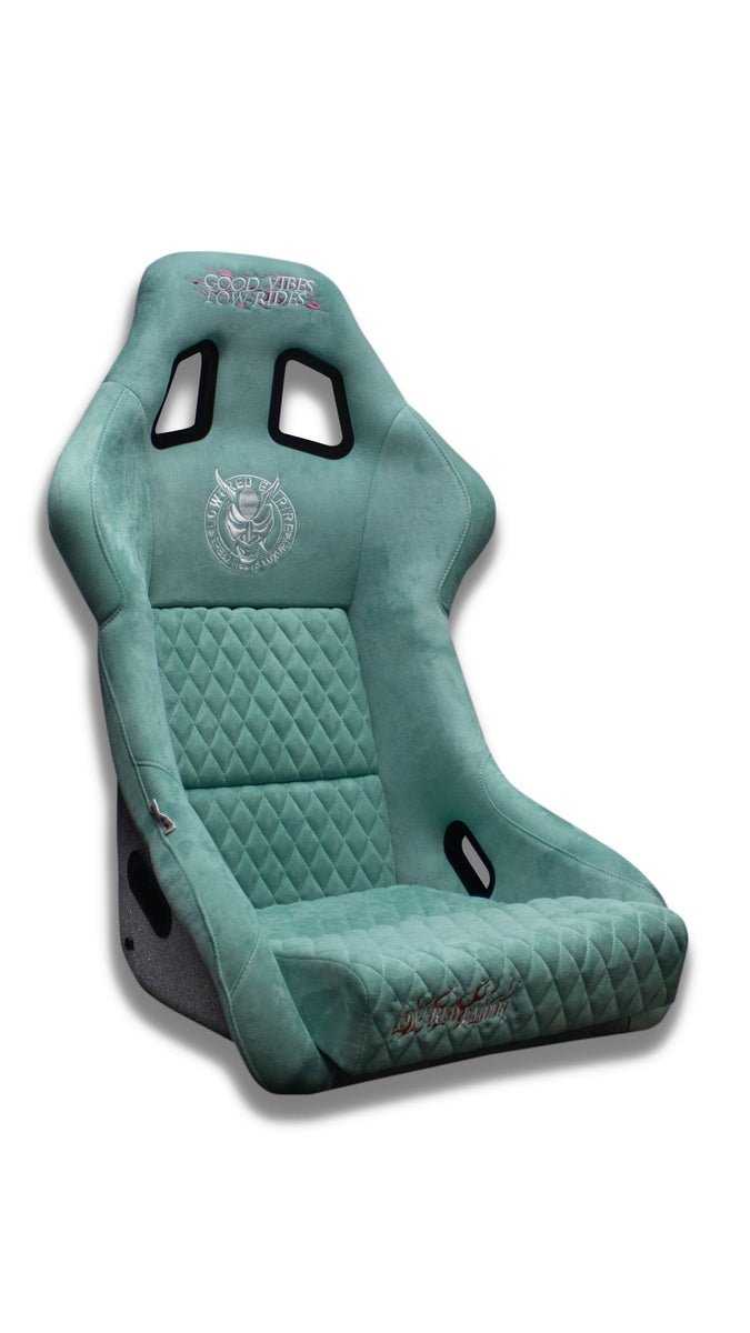 Turquoise Blue Lowered Empire Bucket Seats Single - Loweredempire